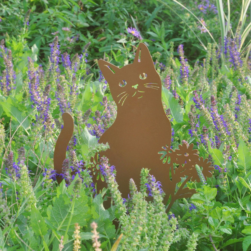 European-style Pastoral Iron Retro Garden Plug-in Kitten Flower Holderwall Decorations Dual-use