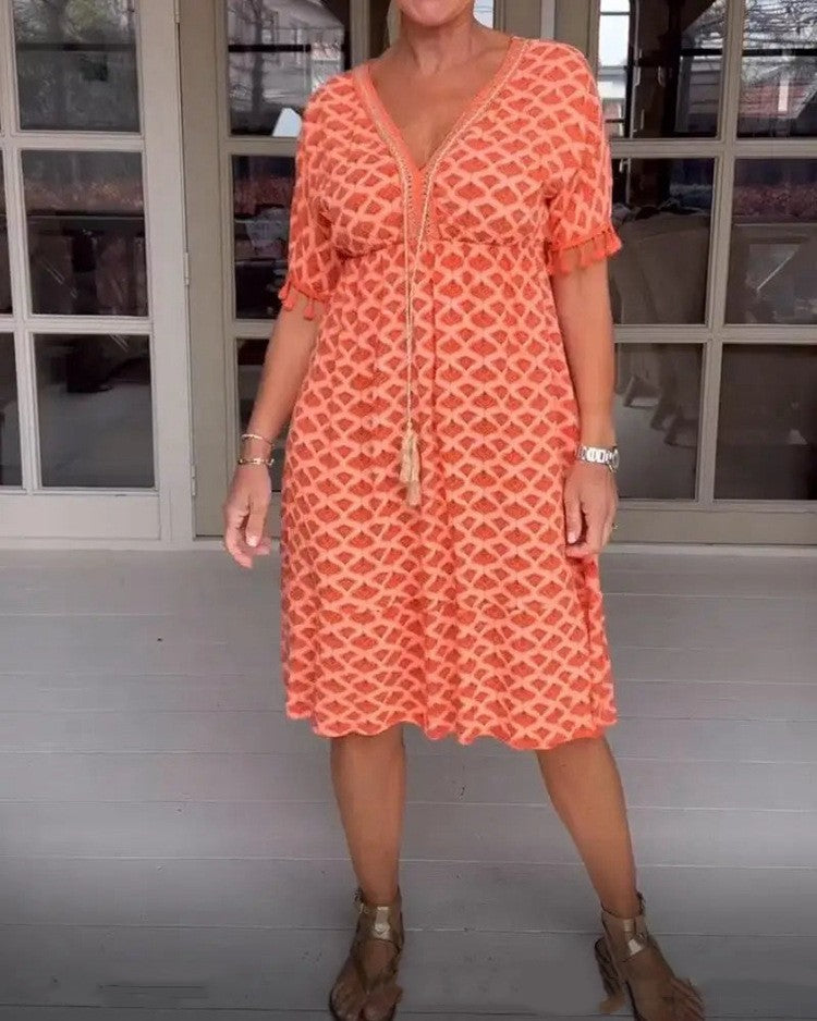 Plus Size Women's Clothing Dress Summer