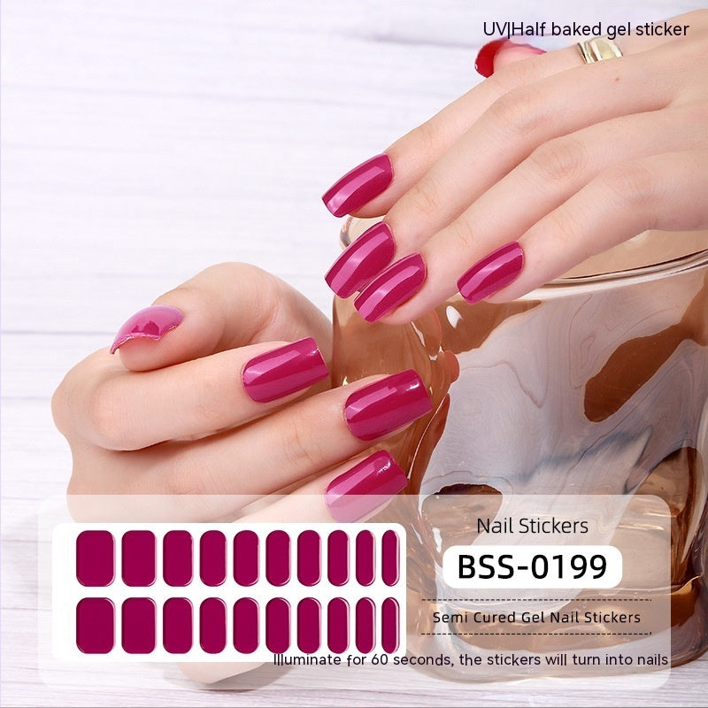 Gel Nail Art Sticker Semi-curing Gel