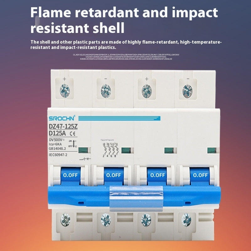 Photovoltaic Direct Current Breakers 2 P100A125A Total Open