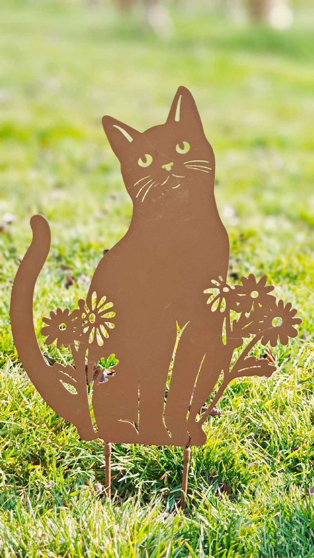 European-style Pastoral Iron Retro Garden Plug-in Kitten Flower Holderwall Decorations Dual-use