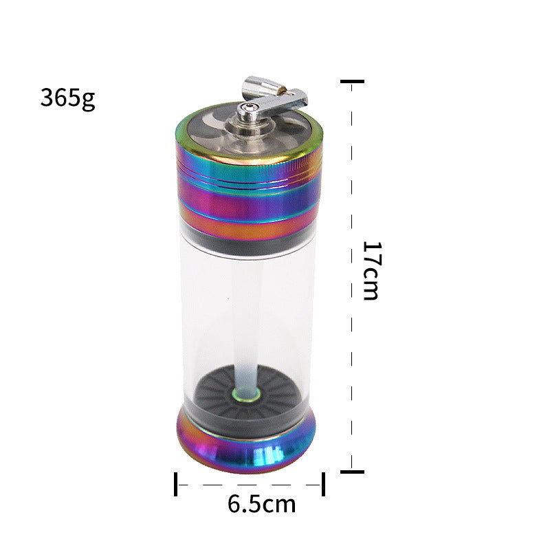 New 63MM Zinc Alloy Hand Operated Cigarette Grinder All-in-one Machine