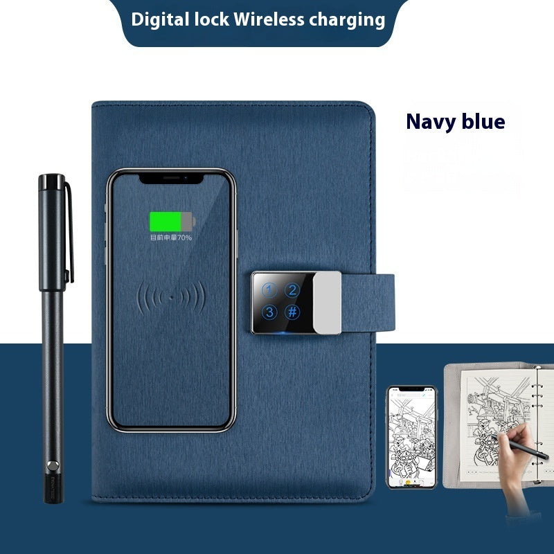 Handwriting Paper Screen Synchronization Smart Fingerprint Lock Notebook