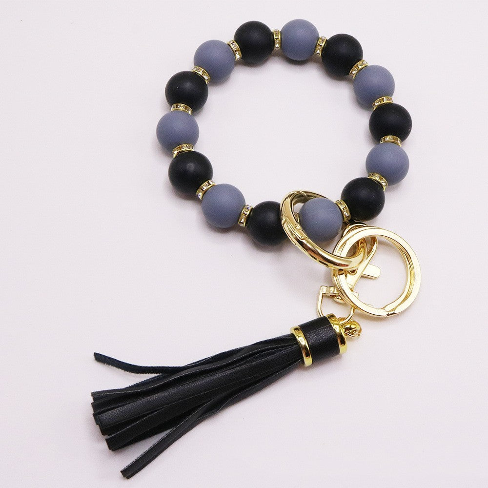 Silicone Beads Key Pendants Bracelet