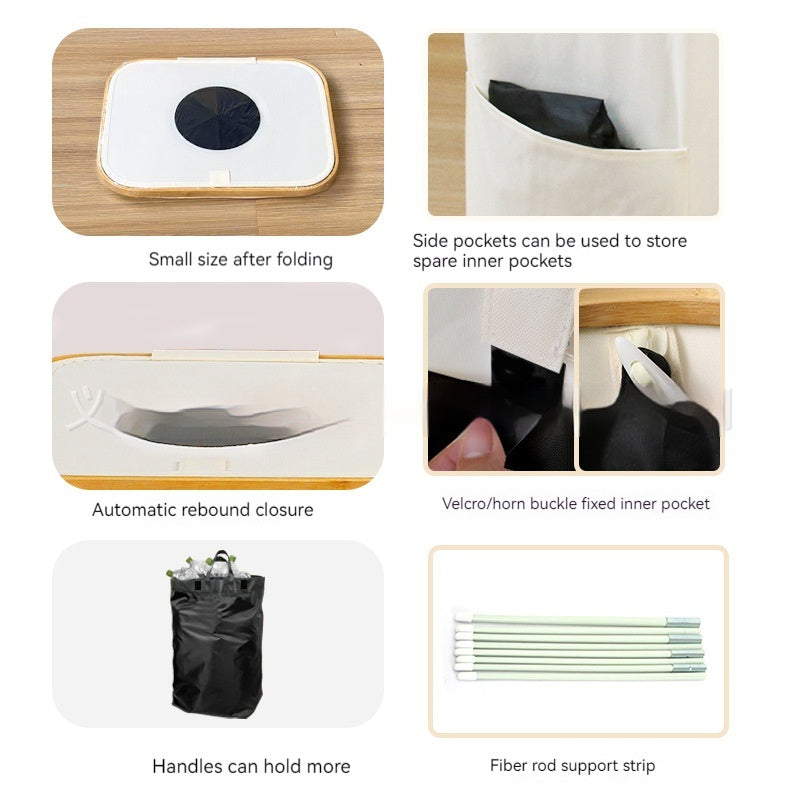 Recycle Beverage Bottle Large Capacity Foldable Storage Basket