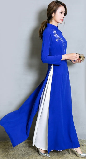 Modified Cheongsam Women's Long Dress