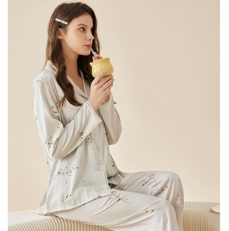 Ice Silk Pajamas Women's Suit