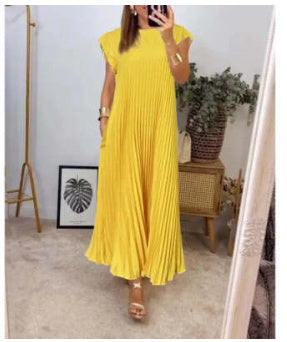Women's Fashion Loose Solid Color Dress