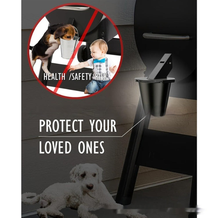 Smoked Drip Bucket With Lid Grease Catcher