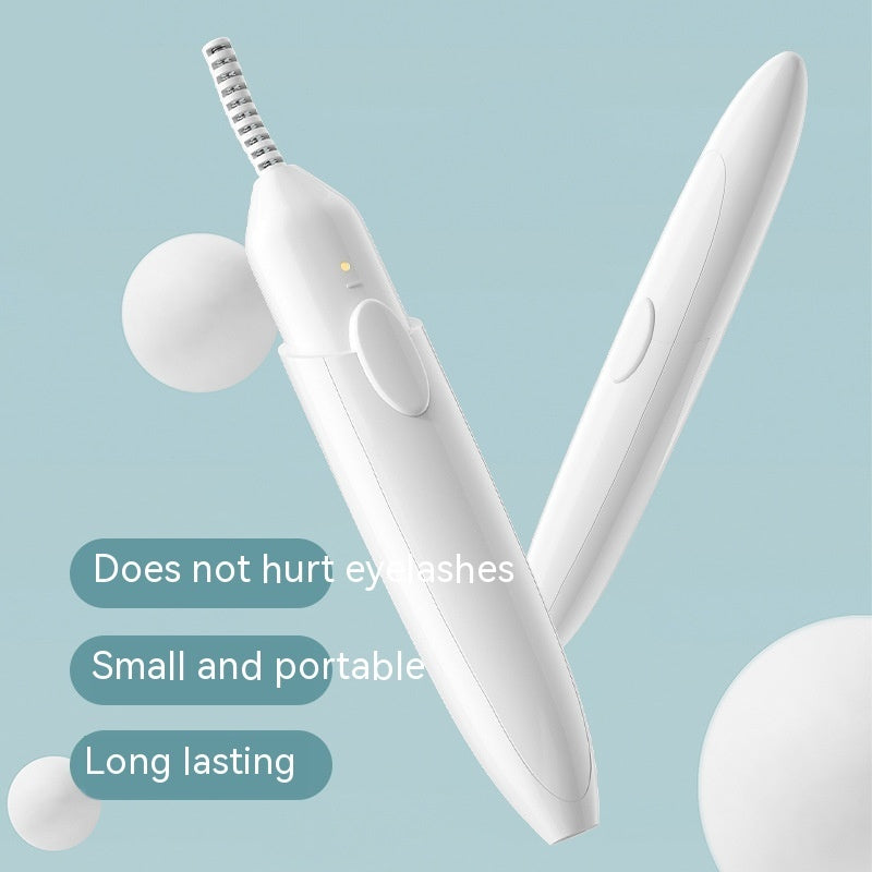Electric Heating Bruch Head Eyelash Curler Long-lasting Curling Shaping Beauty Instrument
