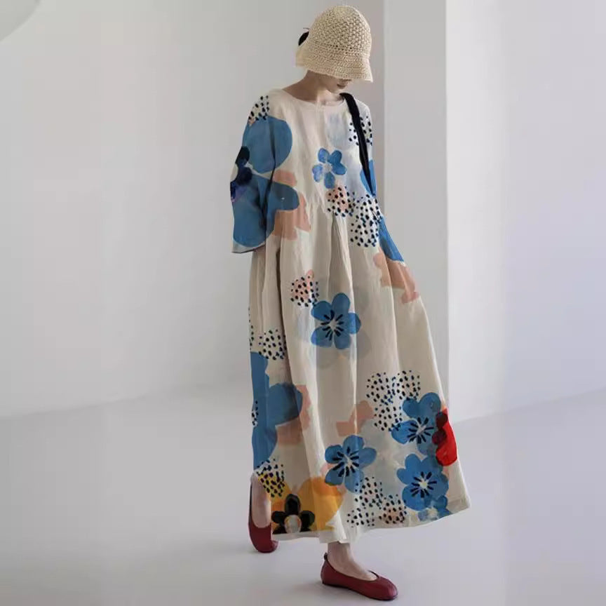 3D Pull Frame Craft Leisure Fashion Lady Dress