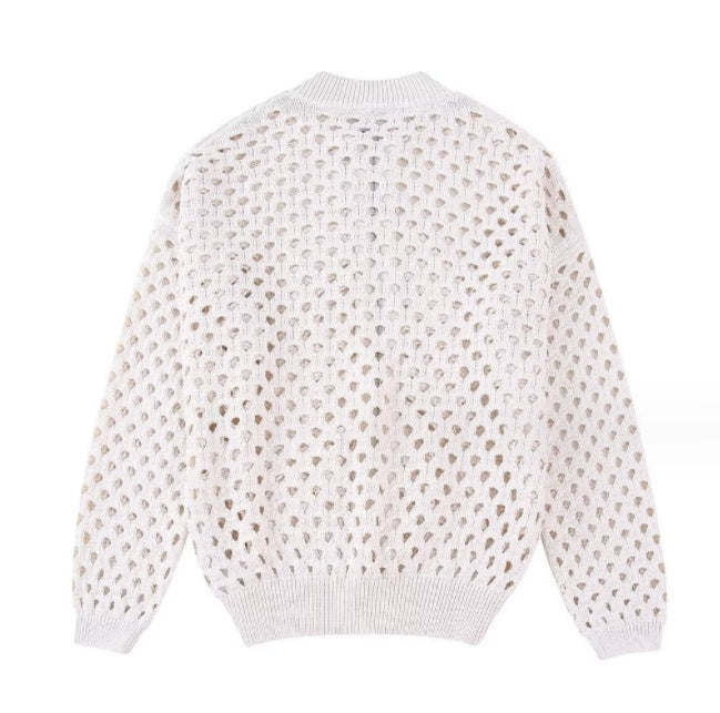 Women's Hollow Knit Pilot Jacket