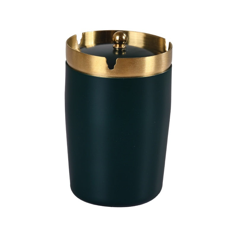Stainless Steel Ashtray With Lid Household