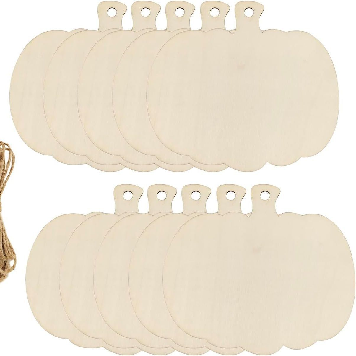 Pumpkin Wood Piece Gift Tag Home Party Decoration