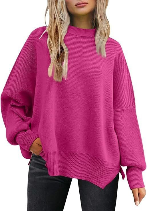 Women's Knitted Side Slit Pullover