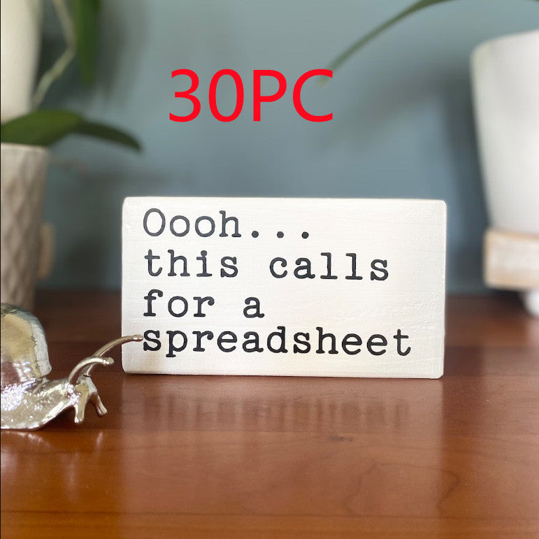 English Letters Desktop Ornaments