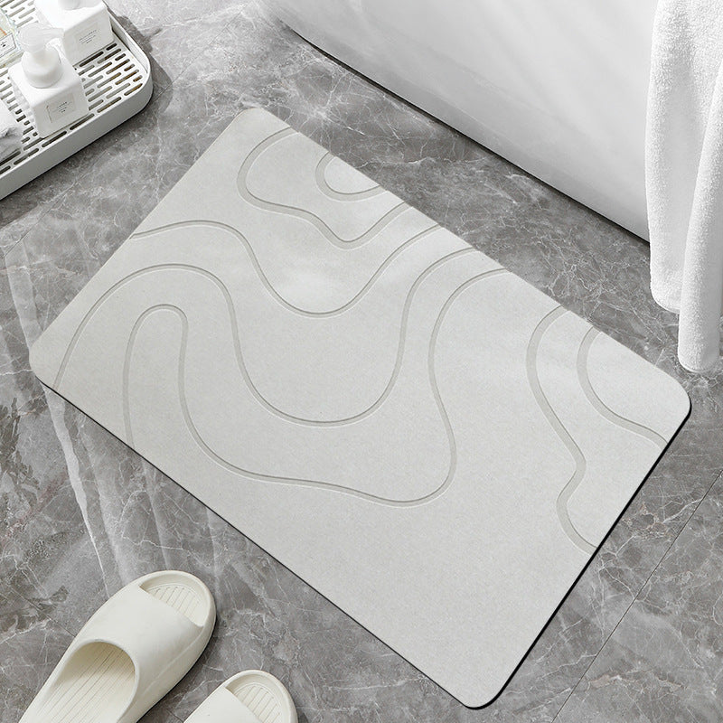 Diatom Mud Absorbent Pad Bathroom Mats Non-slip