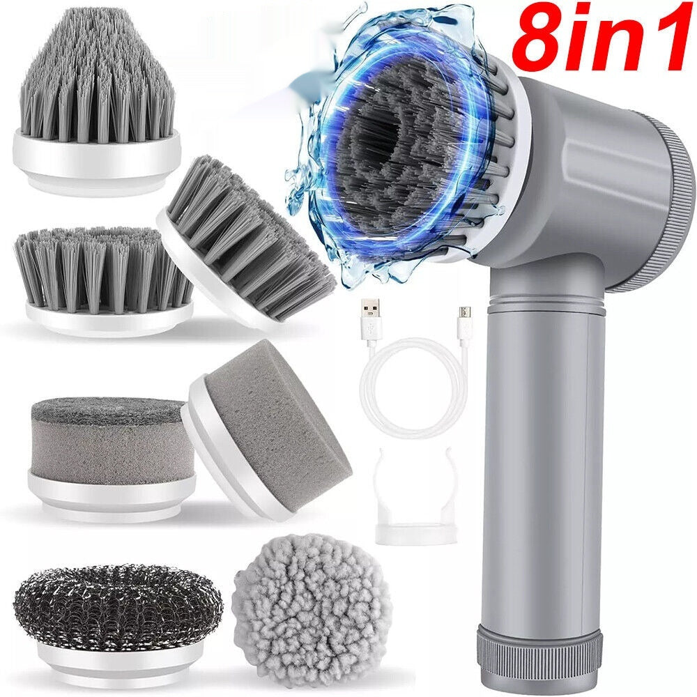 Multi Functional Handheld Wireless Electric Cleaning Brush
