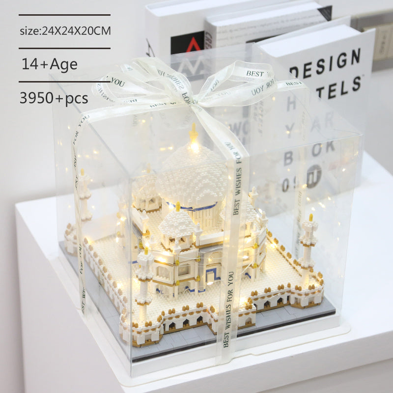 Christmas Gift Tree House Castle Assembly Small Particle Building Toys