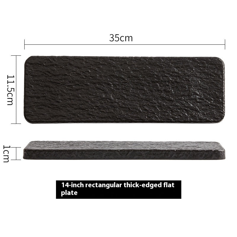 Creative Rock Pattern Home Sushi Plate