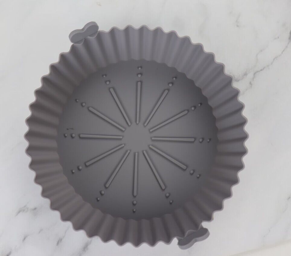 Air Fryer Silicone Baking Tray Food Grade Binaural Round