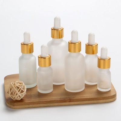 Cosmetic Essential Oil Bottle Frosted Glass