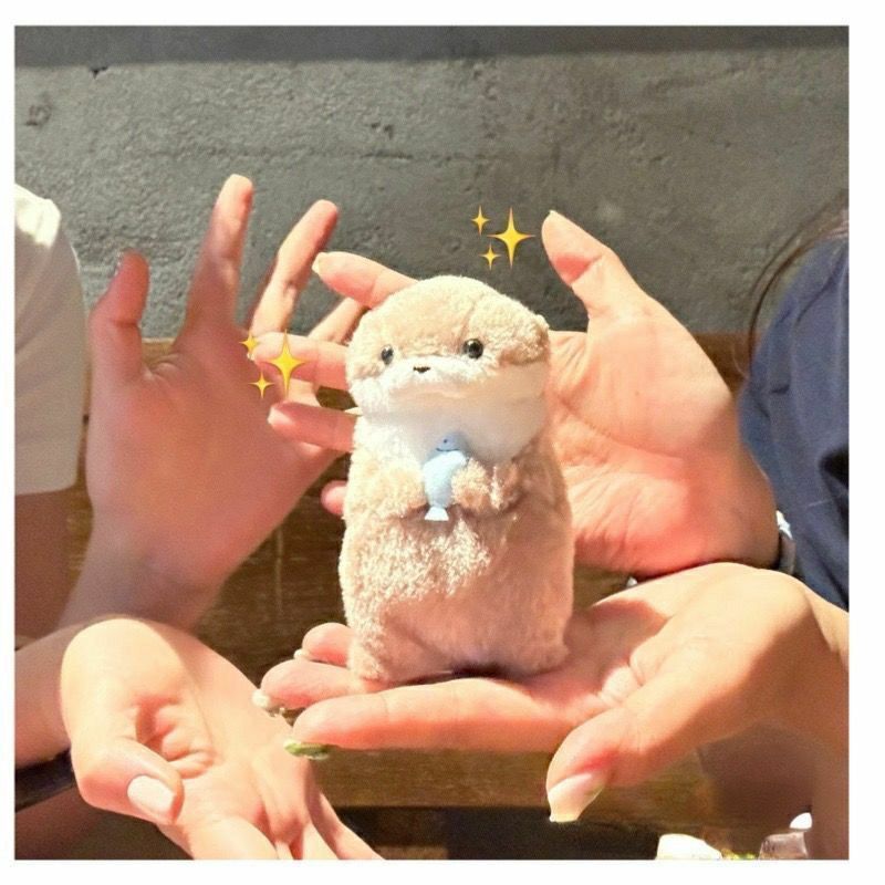 Cute Little Otter Stuffed Fish Doll