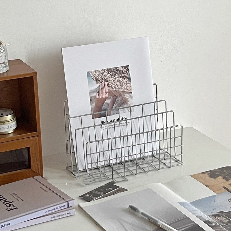 Simple Iron Desktop Storage Rack