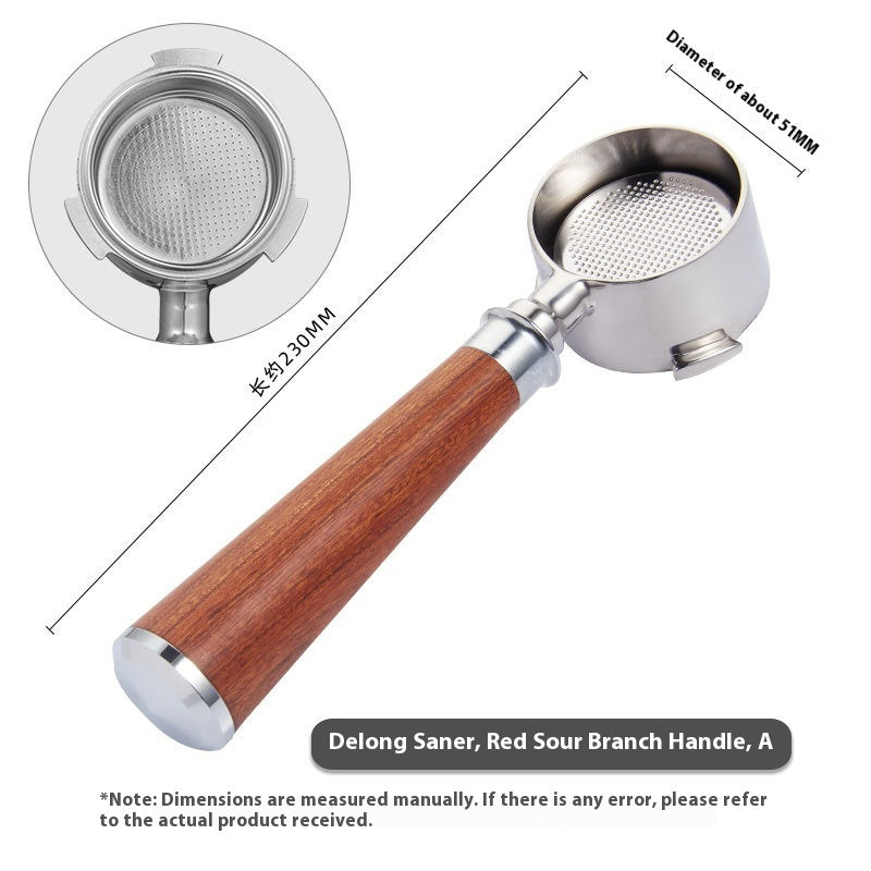 51mm Coffee Machine Handle Modified Solid Wood Handle
