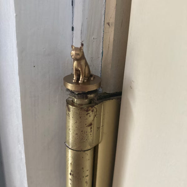 Cat Hinge Head Vintage Animal Magnetic Door Decoration