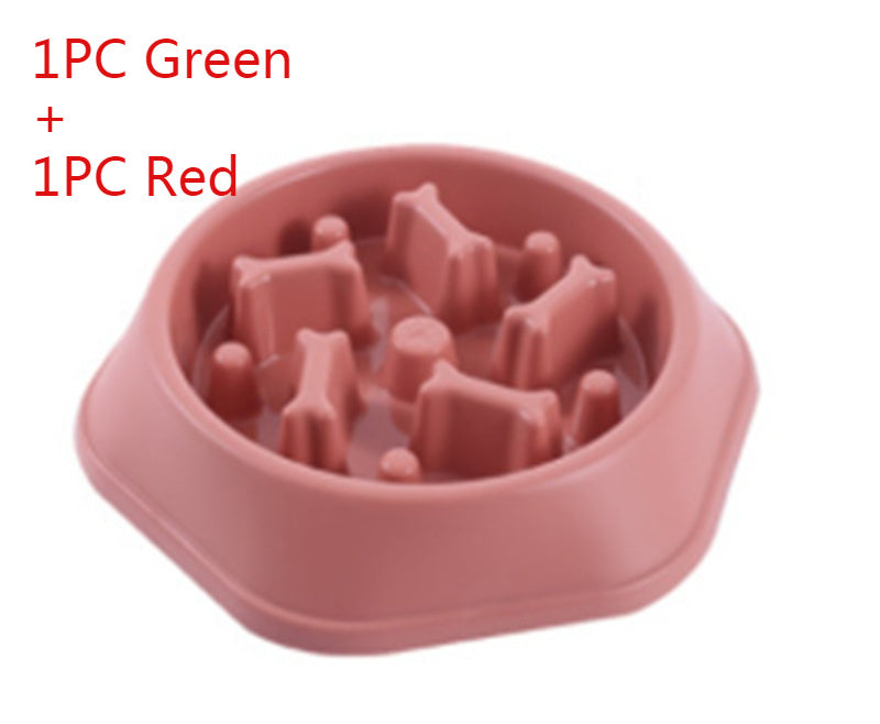 Home Style Bone Choke Prevention Slow Food Bowl Dog Bowl