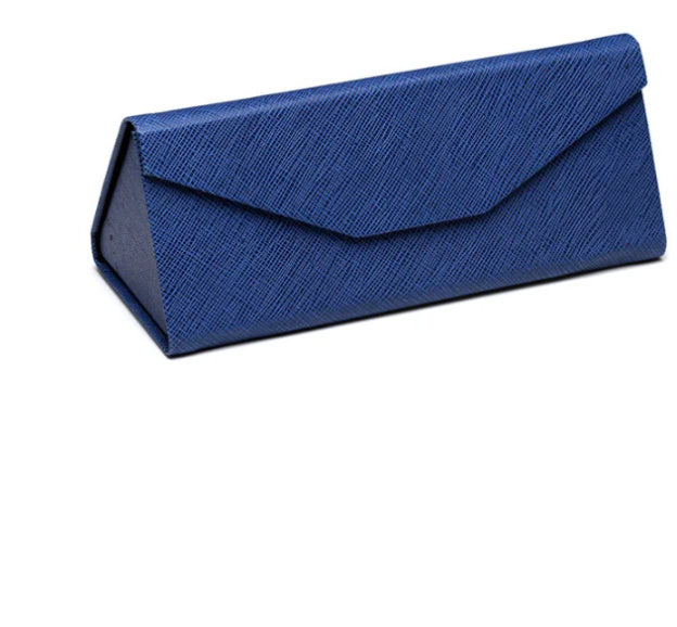 Handmade Storage Portable Triangle Folding Glasses Case