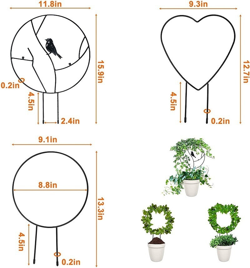 Pot Support Plant Climbing Frame Creative Flower Support Flower Arrangement Climbing Vine Flower