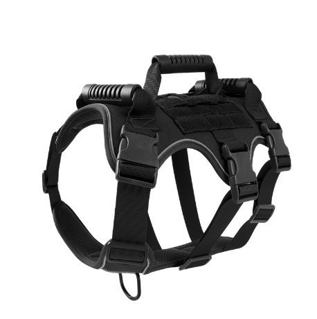 Pet Dog Anti-breakaway And Anti-rush Reflective Breathable Chest Harness For Walking Medium And Large Dogs, Tactical Chest Harness