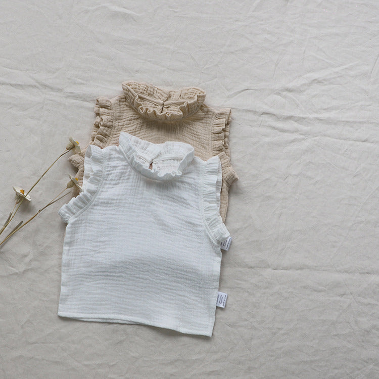 Girls' Summer Baby Floral Vest T-shirt