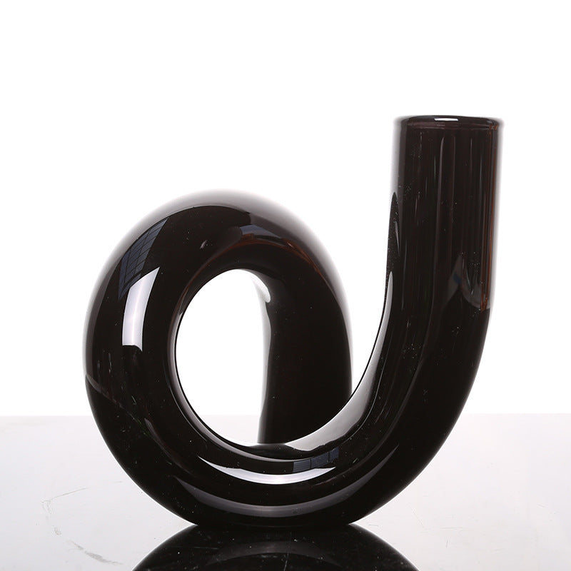 Irregular Creative Strange Shape Glass Vase Living Room Art Decoration