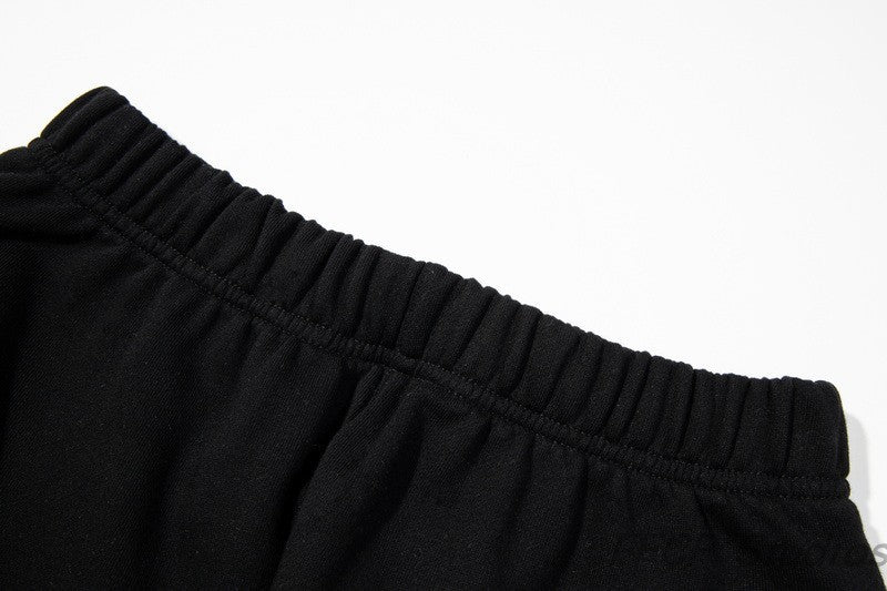 Deconstructed Washed And Worn Casual Pants