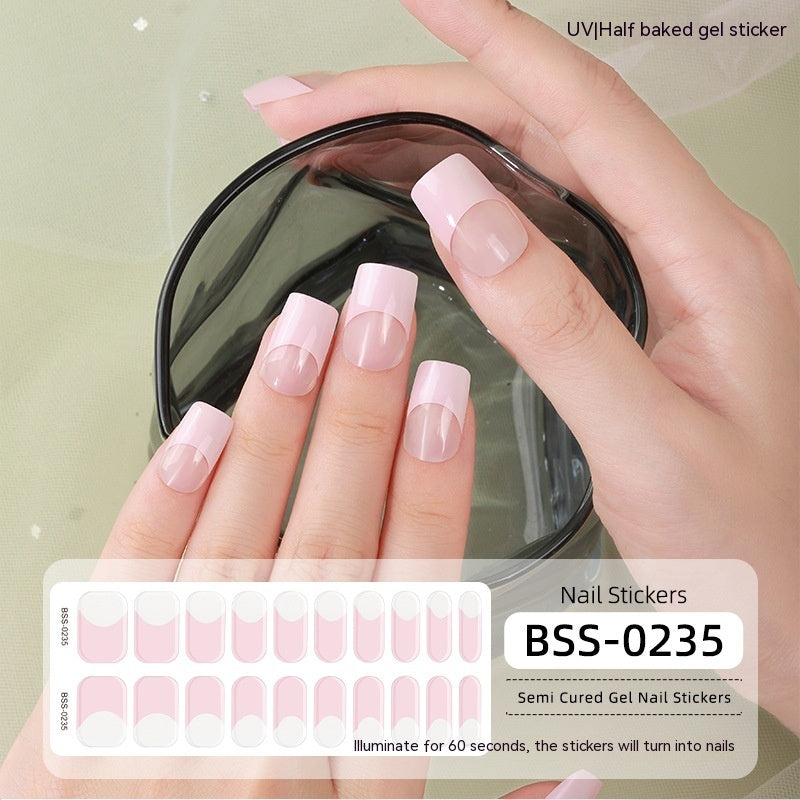 Gel Nail Art Sticker Semi-curing Gel