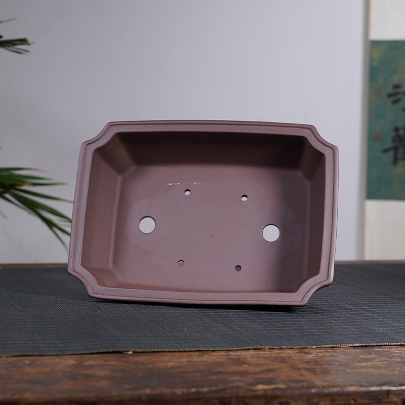 Purple Sand Flower Pot Ceramic Large Shallow Mouth Rectangular