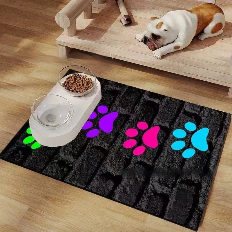 Pet Diatom Ooze Floor Mat Dogs And Cats Eating Mat Spill-proof Waterproof Quick-drying Placemat