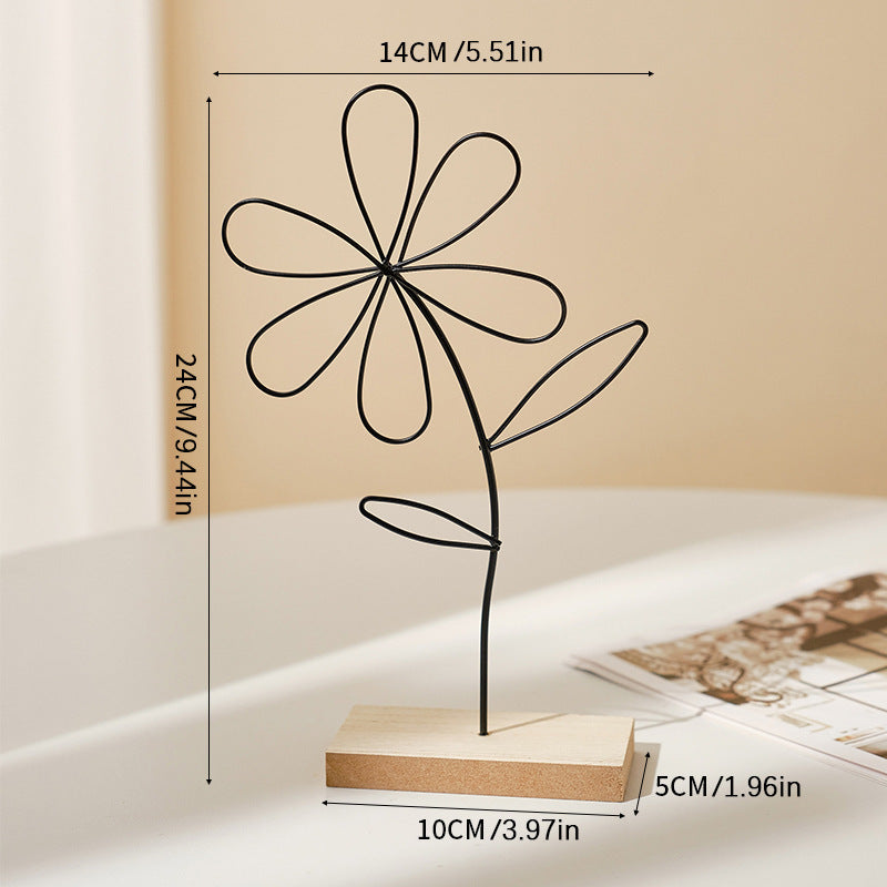 Creative Home Living Room Entrance And Wine Cabinet Decorations Wrought Iron Ginkgo Leaf Ornaments