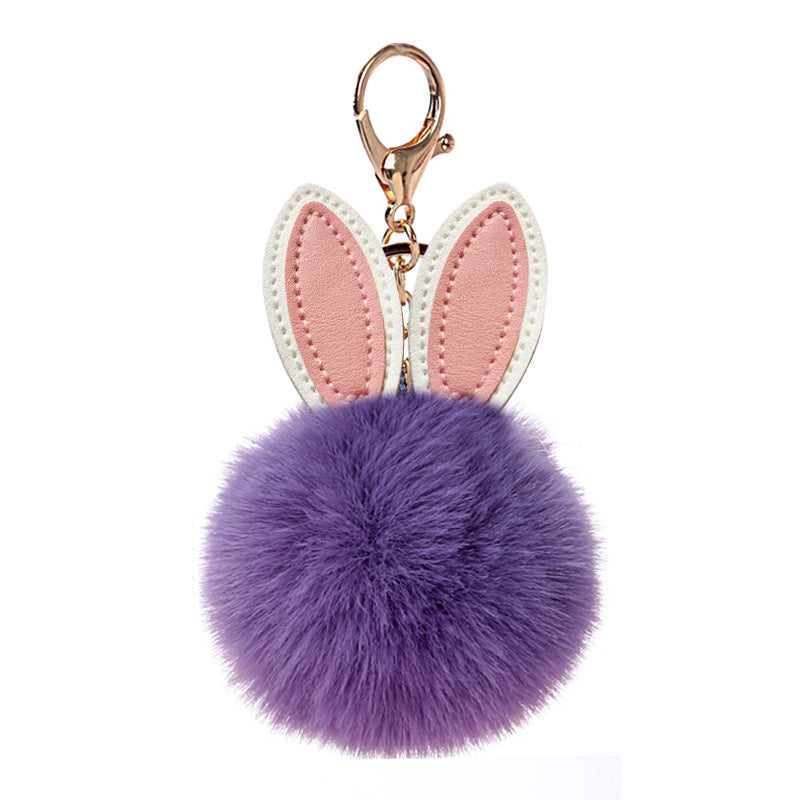 Girl's Schoolbag Fuzzy Ball Pendant Small Gift