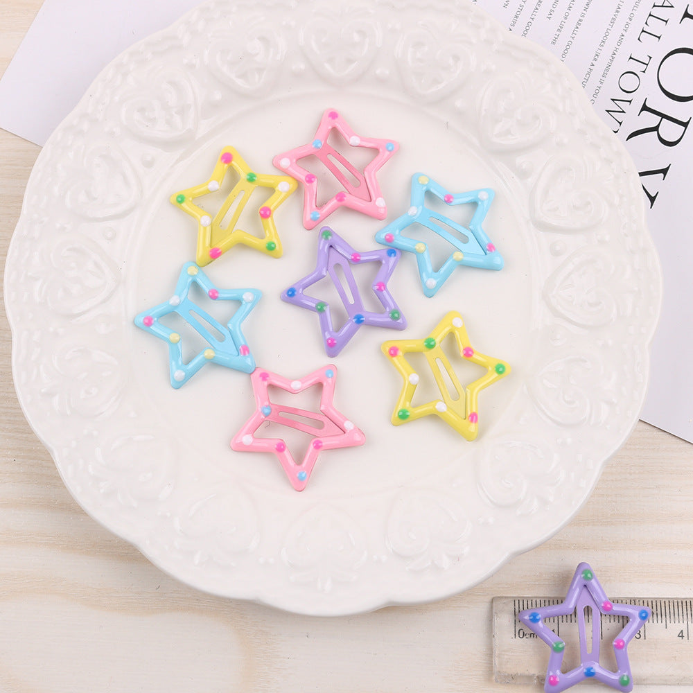 Dopamine Y2g Pentagram Hairpin Candy Color