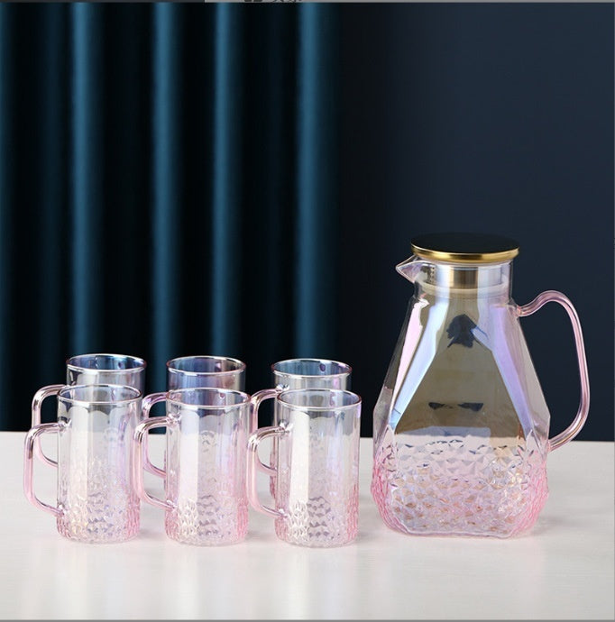 Household Thick Glass Cold Water Pot Set
