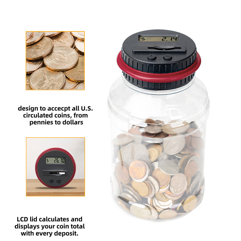 Pounds Full Of Coin Bank Count Savings