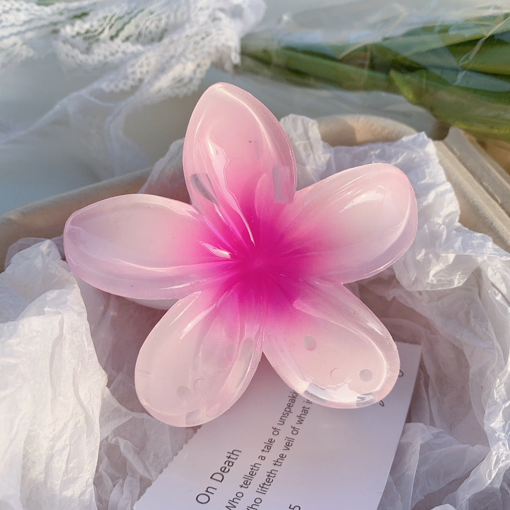 High Sense Plumeria Rubra Seaside Holiday Barrettes