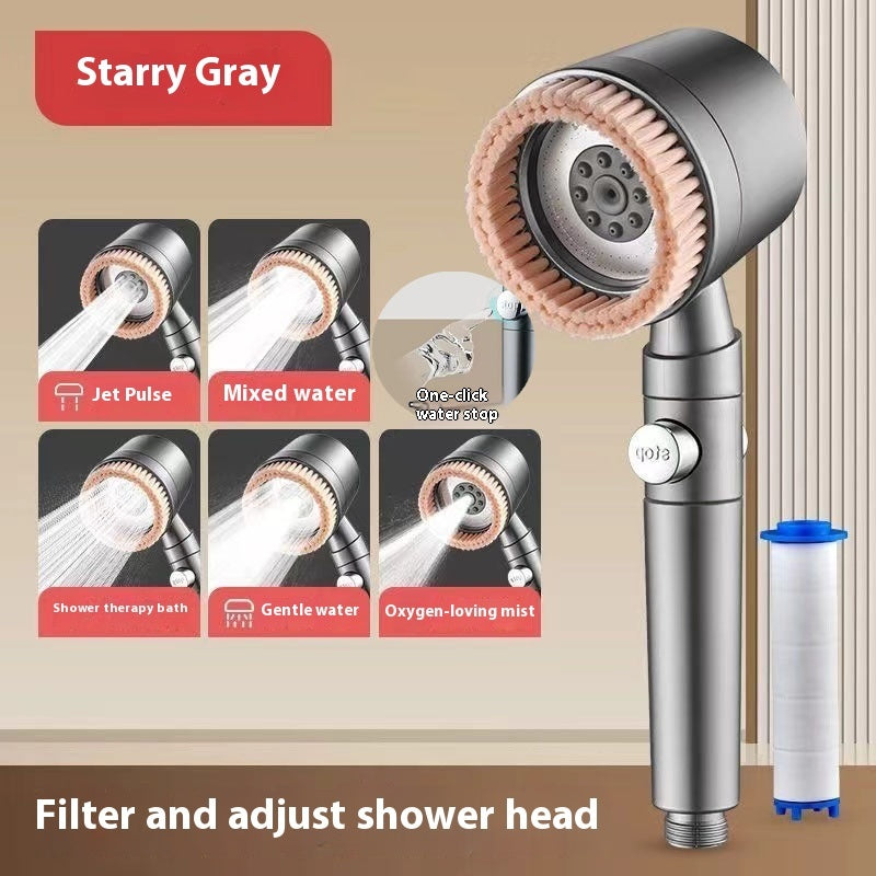 Spray Shower Brush Nozzle Supercharged Shower Suit