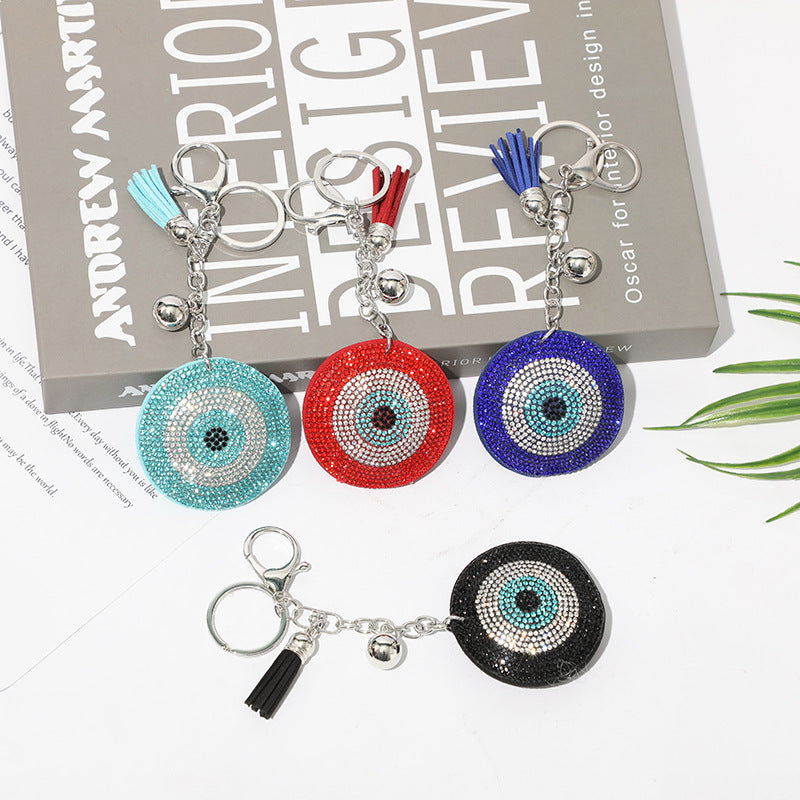 Fashion Simple Rhinestone Eye Keychain
