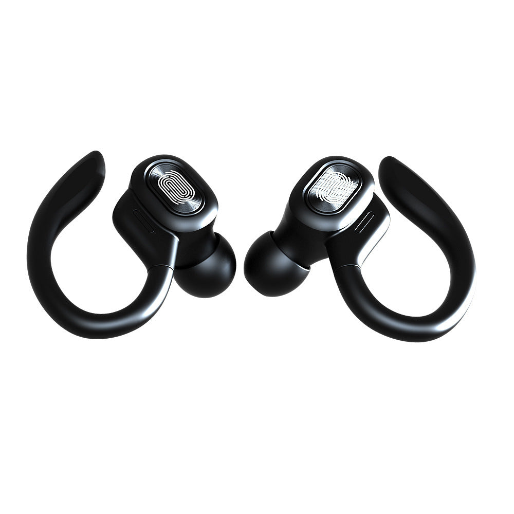 Bluetooth Binaural Ear Hook Headset - True Digital LED Display