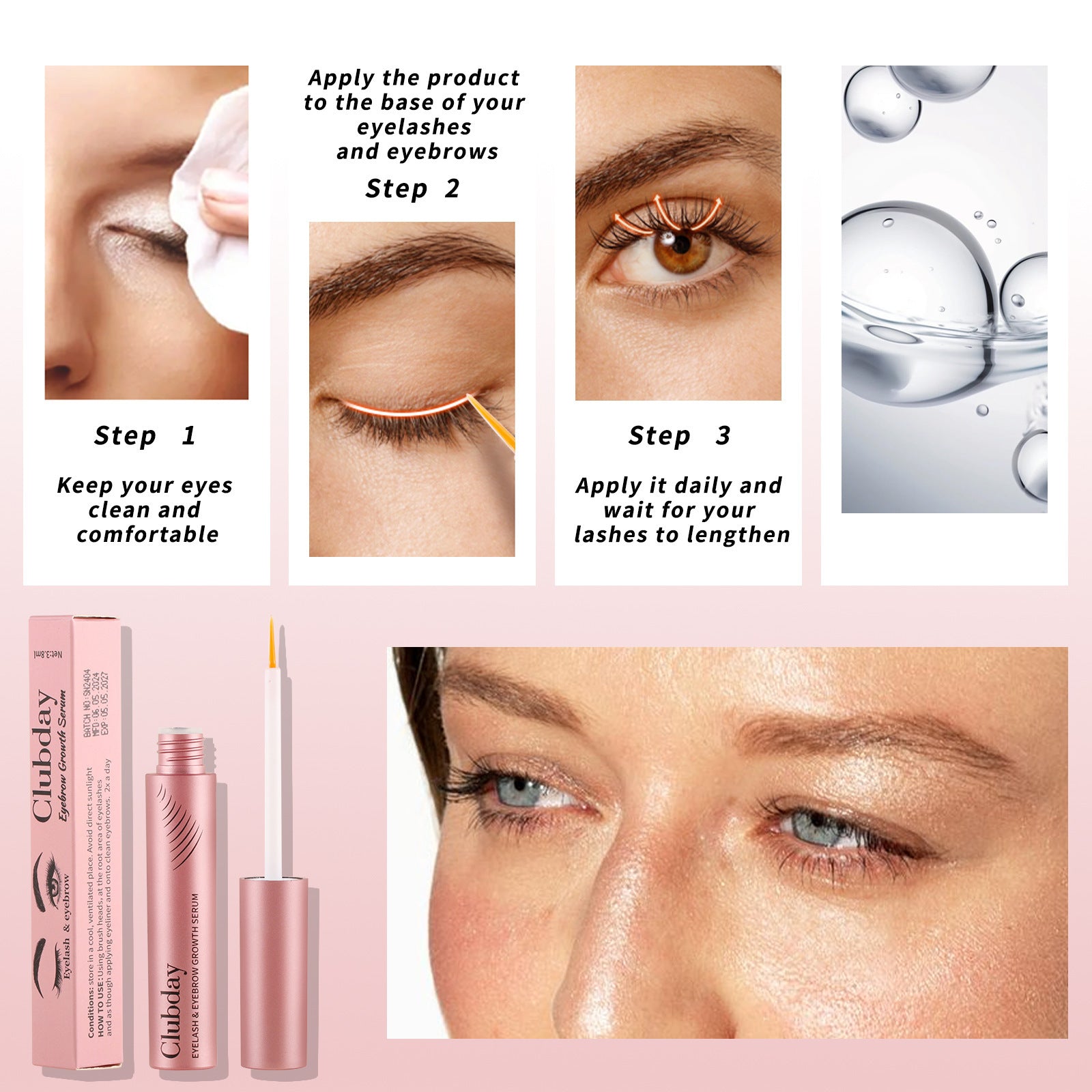 Makeup Transparent Eyelash Care Liquid Natural Thick Long Liquid